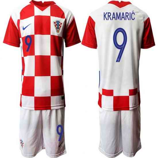 Mens Croatia Short Soccer Jerseys 020